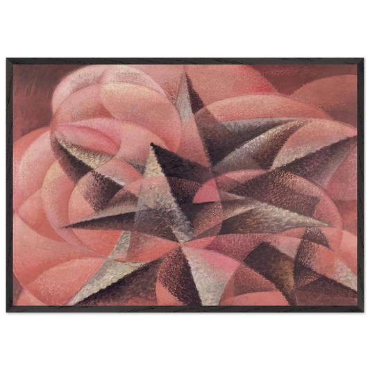 Armonie di forme contrarie - 1935 - Gerardo Dottori 70x100 cm / 28x40 inches Framed Art Print – Black Wooden Frame