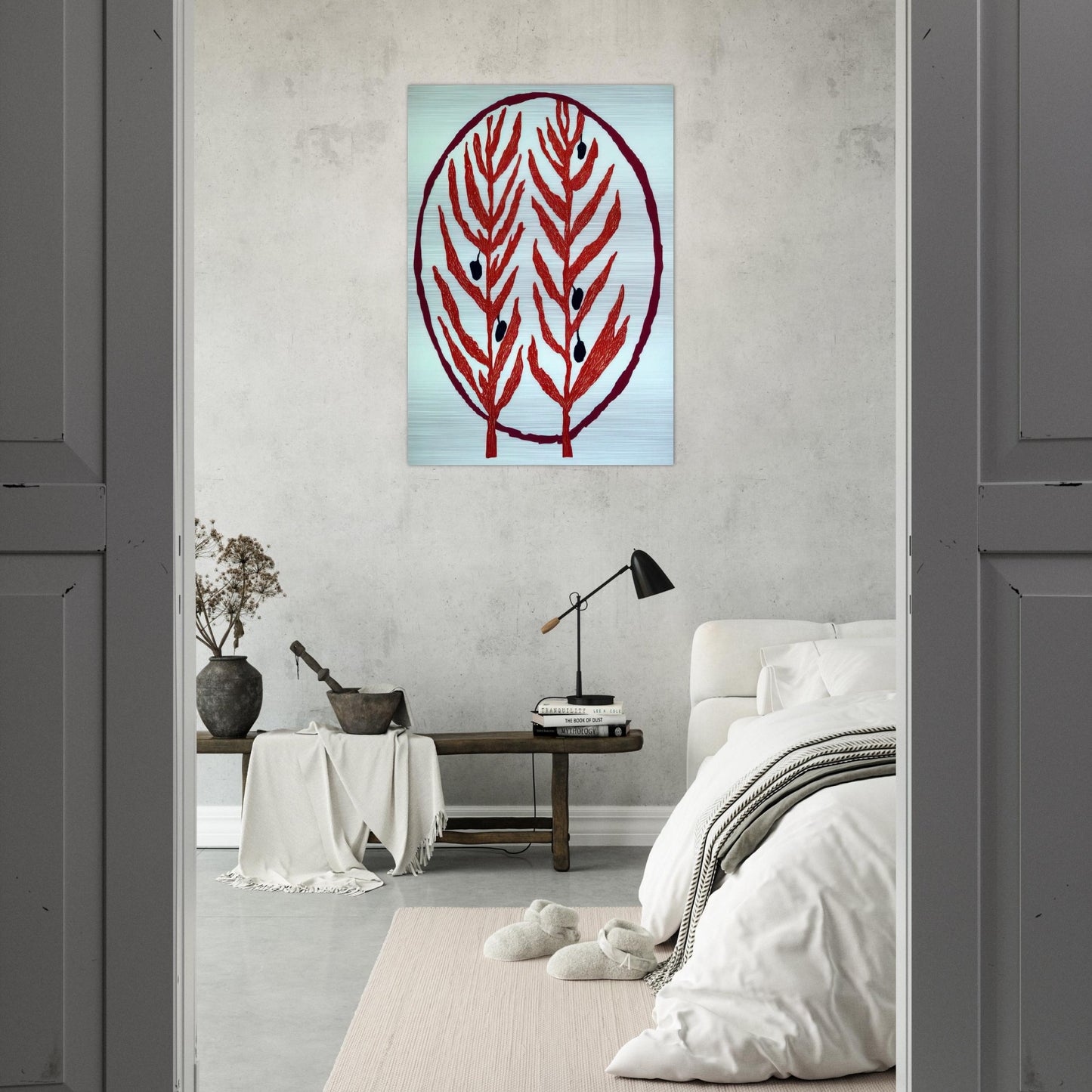 THE OLIVE BRANCH 2004 - Louise Bourgeois Brushed Aluminum Print - 70x100 cm / 28x40 inches | Louise Bourgeois Aluminum Print | Louise Bourgeois Prints