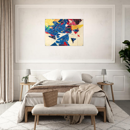 Middle Blue III - Sam Francis Acrylic Print - 70x100 cm / 28x40″ inches