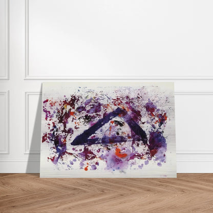 Untitled  SF220S  - Sam Francis Brushed Aluminum Print - 70x100 cm / 28x40 inches | Sam Francis Aluminum Print | Sam Francis Prints