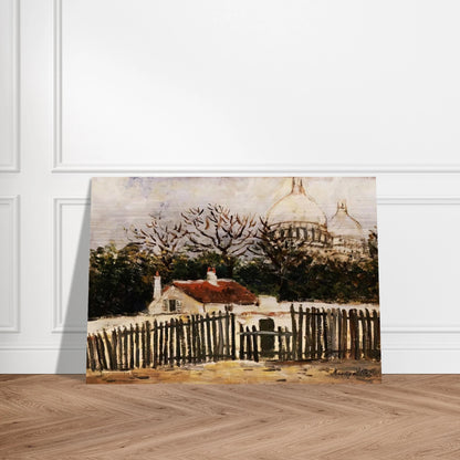 SACRE COEUR 2 - Maurice Utrillo Brushed Aluminum Print - 70x100 cm / 28x40 inches | Maurice Utrillo Aluminum Print | Maurice Utrillo Prints