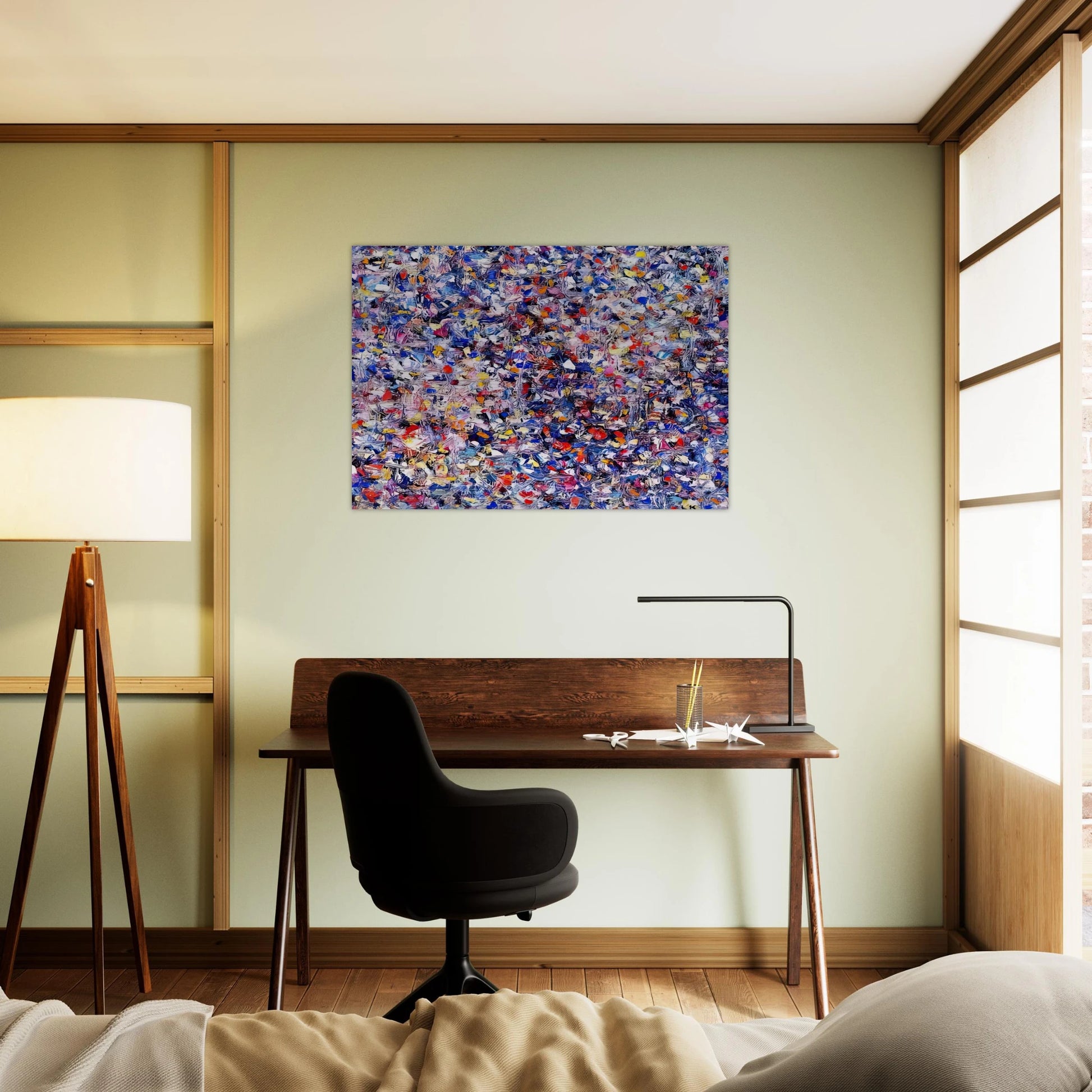Shellflower - Lee Krasner Brushed Aluminum Print - 70x100 cm / 28x40 inches | Lee Krasner Aluminum Print | Lee Krasner Prints