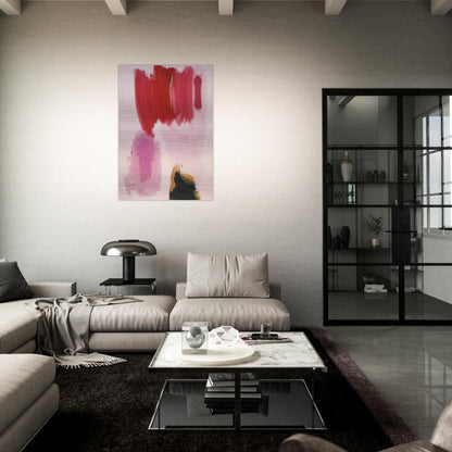 Delirious Pink - Hans Hofmann Brushed Aluminum Print - 70x100 cm / 28x40 inches | Hans Hofmann Aluminum Print | Hans Hofmann Prints