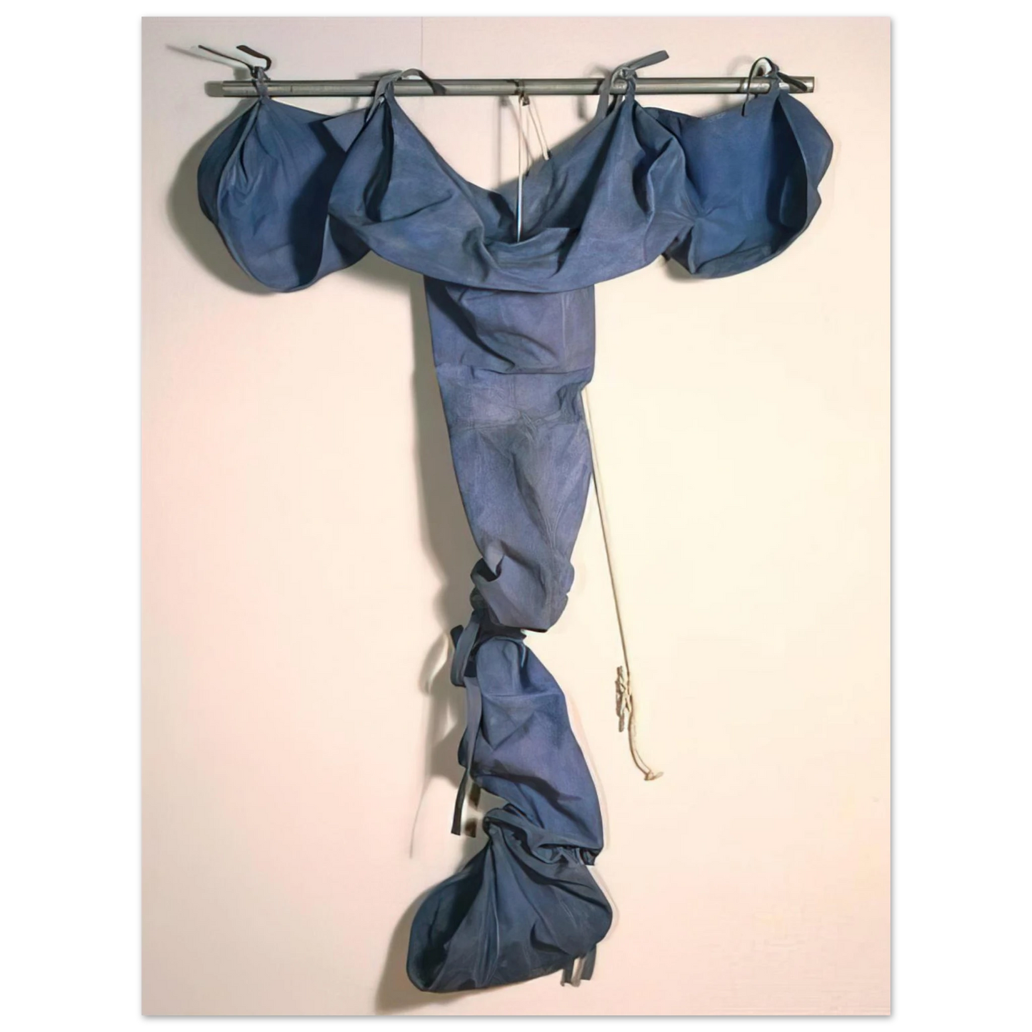 Claes Oldenburg - SOFT DRAINPIPE BLUE COOL VERSION 1967  75x100 cm / 30x40inches Fine Art Poster