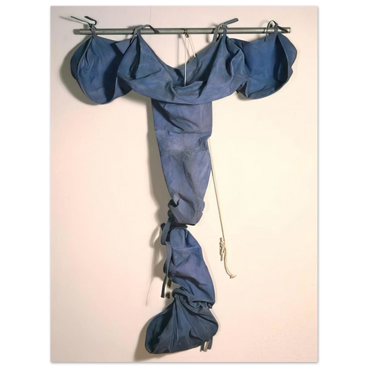 Claes Oldenburg - SOFT DRAINPIPE BLUE COOL VERSION 1967  75x100 cm / 30x40inches Fine Art Poster