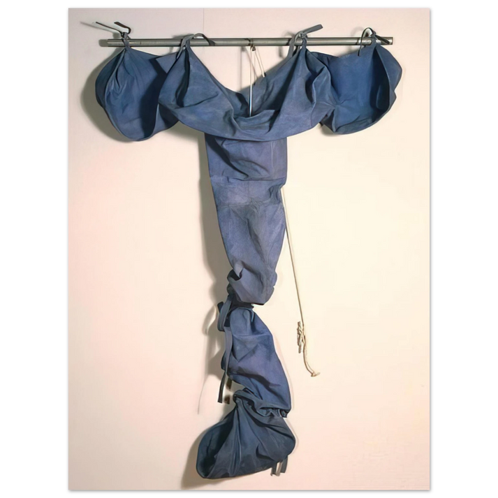 Claes Oldenburg - SOFT DRAINPIPE BLUE COOL VERSION 1967  75x100 cm / 30x40inches Fine Art Poster