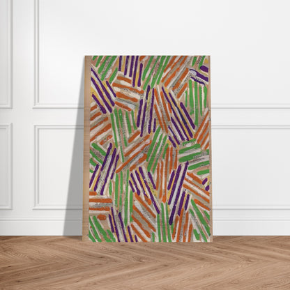 UNTITLED ULAE S13 - Jasper Johns Brushed Aluminum Print - 70x100 cm / 28x40 inches | Jasper Johns Aluminum Print | Jasper Johns Prints