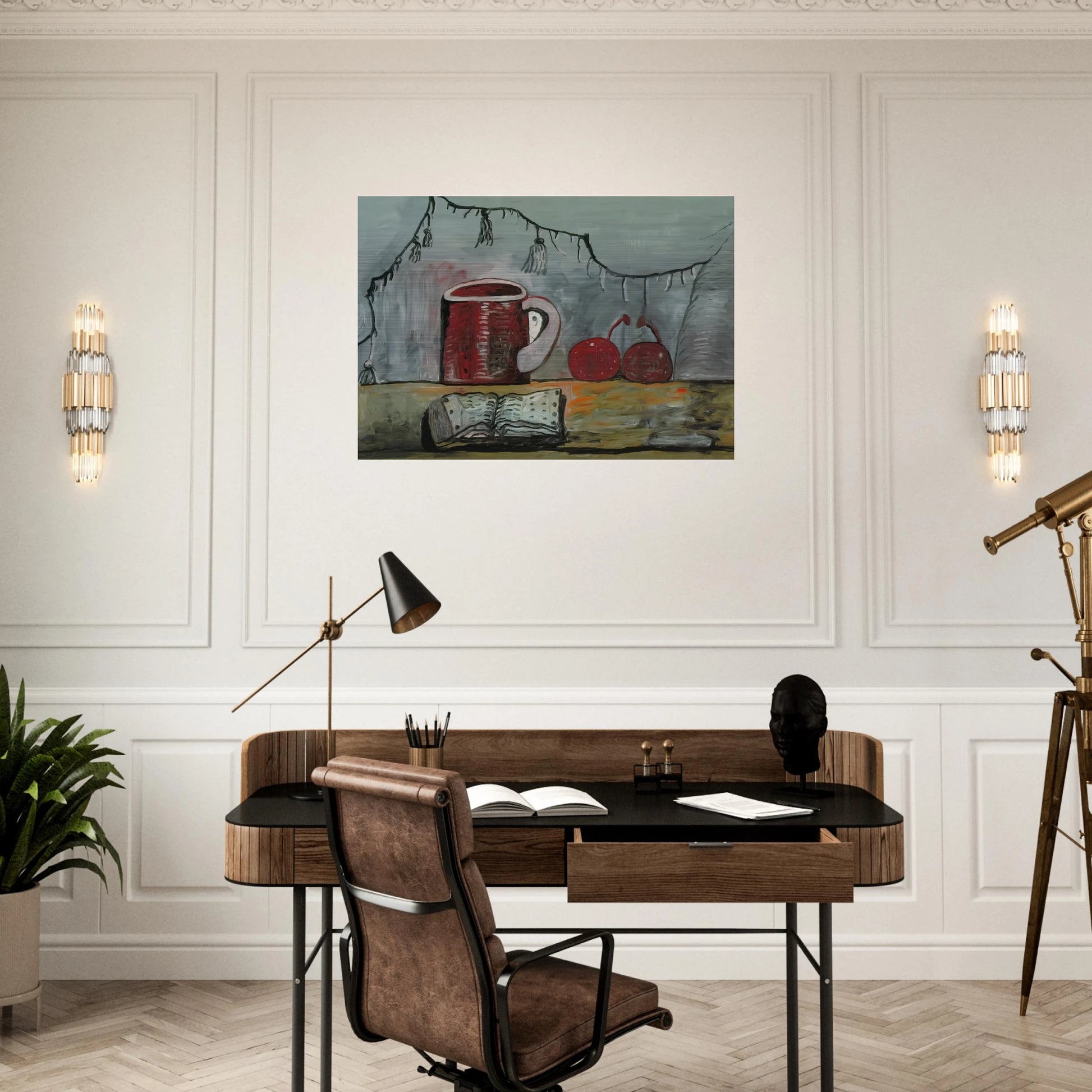 CURTAIN - Philip Guston Brushed Aluminum Print - 70x100 cm / 28x40 inches | Philip Guston Aluminum Print | Philip Guston Prints