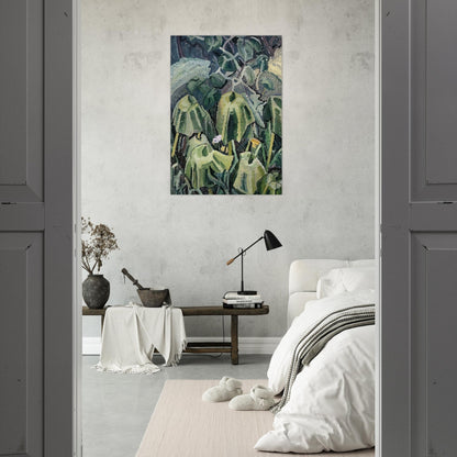 Pumpkin leaves drooping - 1926 - Grace Cossington Smith Brushed Aluminum Print - 70x100 cm / 28x40 inches | Grace Cossington Smith Aluminum Print | Grace Cossington Smith Prints