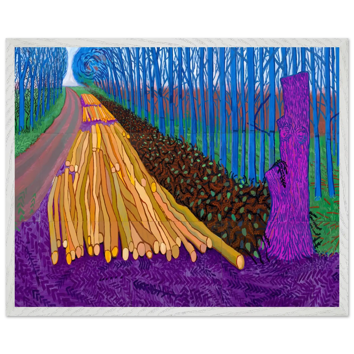 David Hockney - David Hockney Wall art - A3 (29.7 x 42  cm) - Premium Wooden Framed Poster With Fine Art Paper - Black frame