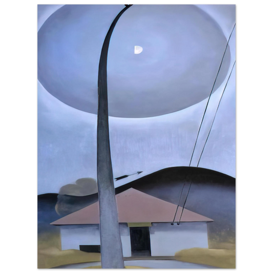 Georgia O'Keeffe - Little House with Flagpole Fine Art Poster