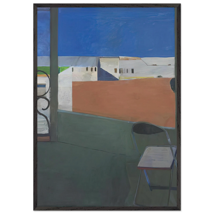 Window - Richard Diebenkorn 70x100 cm / 28x40 inches Framed Art Print – Black Wooden Frame