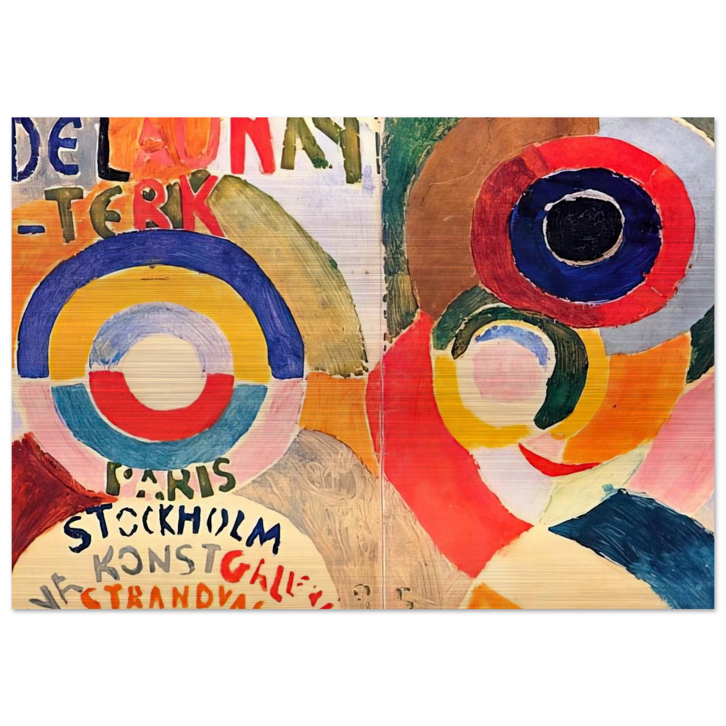 MODERNISM - Sonia Delaunay Brushed Aluminum Print - 70x100 cm / 28x40 inches | Sonia Delaunay Aluminum Print | Sonia Delaunay Prints