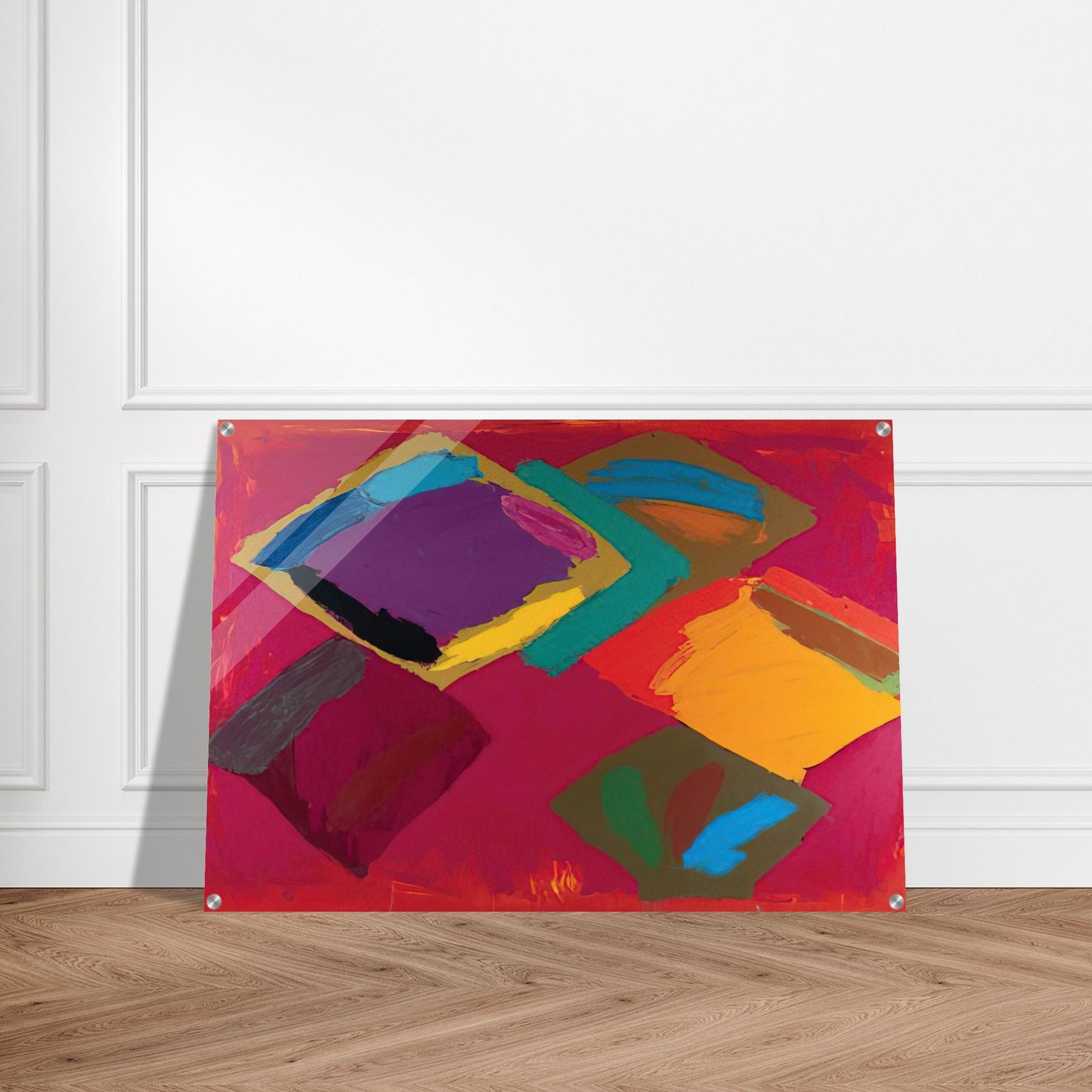 Tiger Walk 3.4.81 - 1981 - John Hoyland Acrylic Print - 70x100 cm / 28x40″ inches