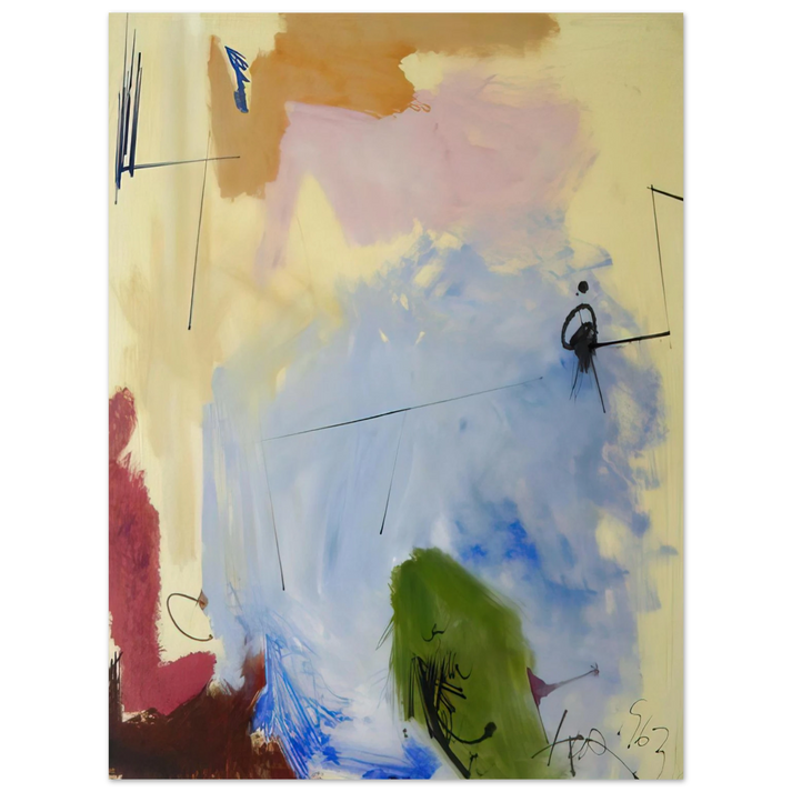 Hassel Smith - At Miss Webb's - 1963  75x100 cm / 30x40inches Fine Art Poster