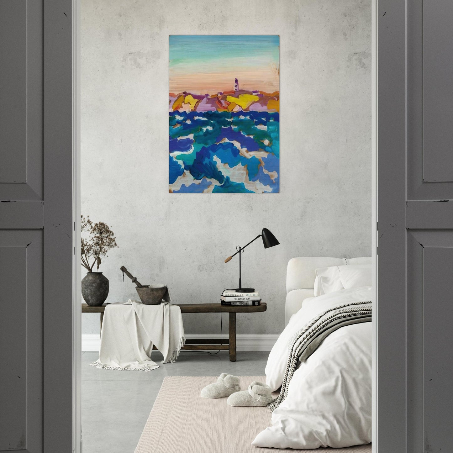 Le Phare - 1958 - Charles Lapicque Brushed Aluminum Print - 70x100 cm / 28x40 inches | Charles Lapicque Aluminum Print | Charles Lapicque Prints