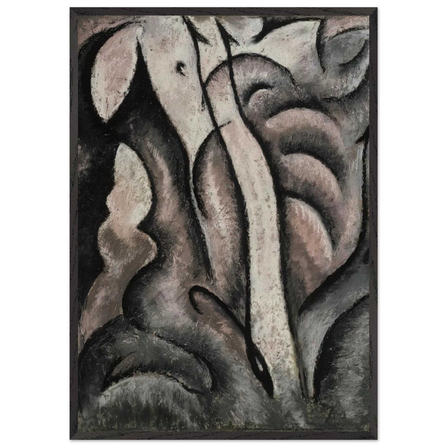 Sentimental Music - 1913 - Arthur Dove 70x100 cm / 28x40 inches Framed Art Print – Black Wooden Frame