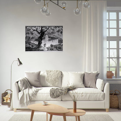 CLOISTER NEAR ROCCA IMPERIALE CALABRIA - MC Escher Brushed Aluminum Print - 70x100 cm / 28x40 inches | MC Escher Aluminum Print | MC Escher Prints