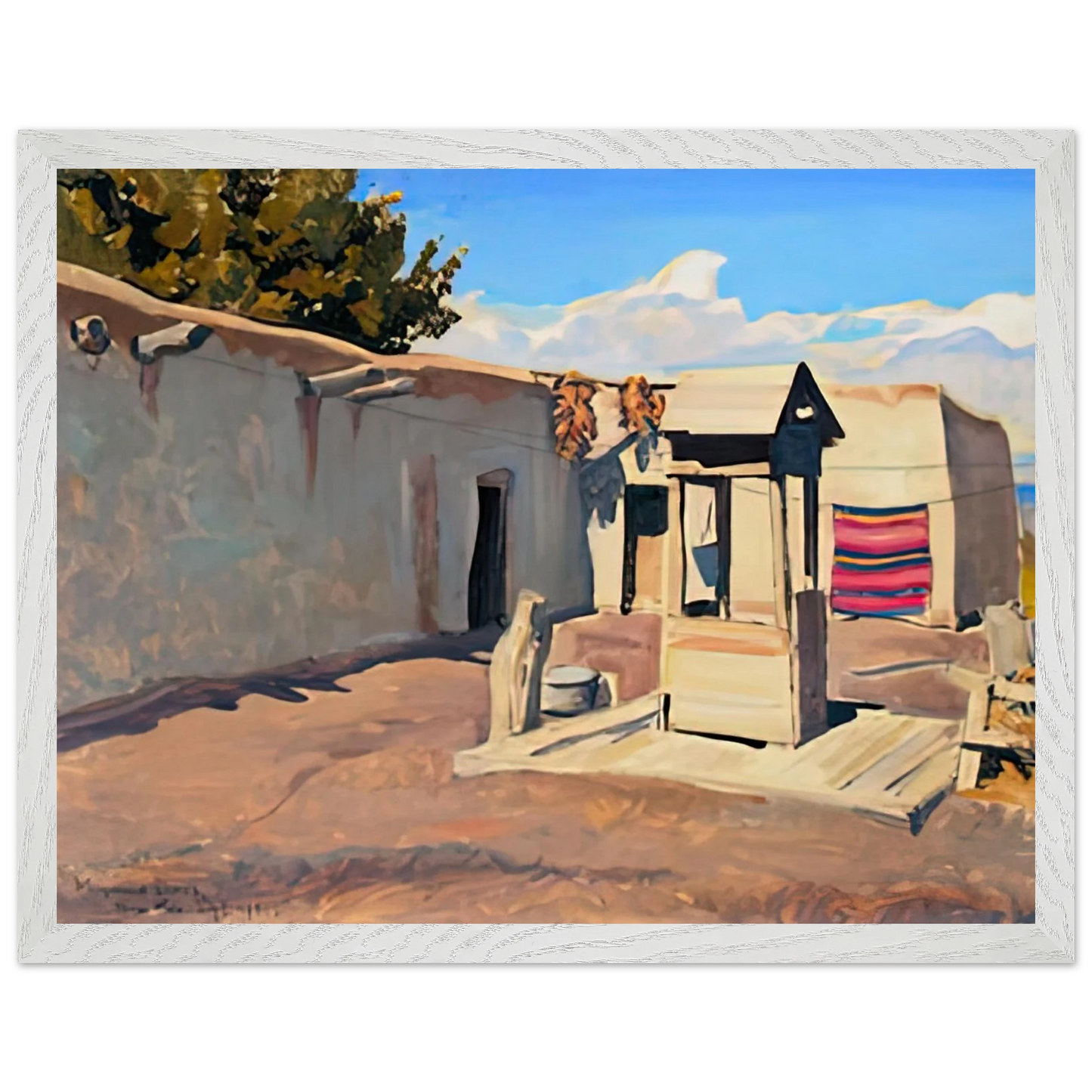 Maynard Dixon - OLD PATIO 1931 Wall art - 60x80 cm / 24x32 inches - Fine Art Poster-canvas - -
