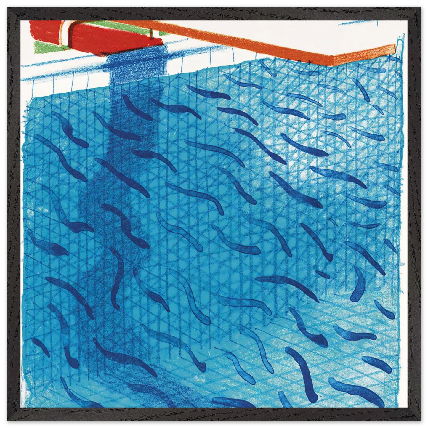 David Hockney - David Hockney Wall art - 45x45 cm / 18x18 inches - Fine Art Poster-canvas - -