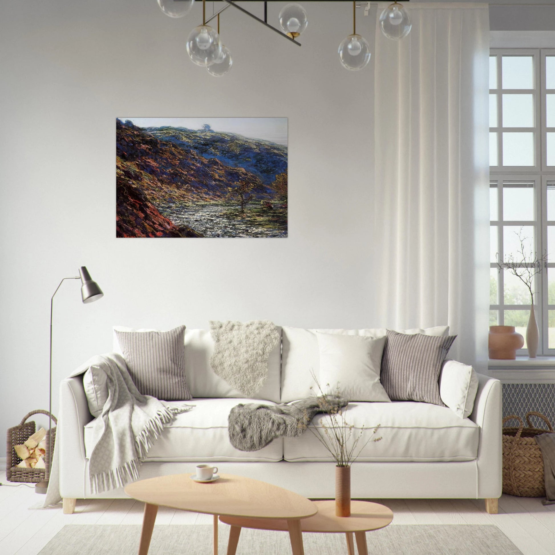 The Old Tree, Gorge of the Petite Creuse - claude monet Brushed Aluminum Print - 70x100 cm / 28x40 inches | claude monet Aluminum Print | claude monet Prints
