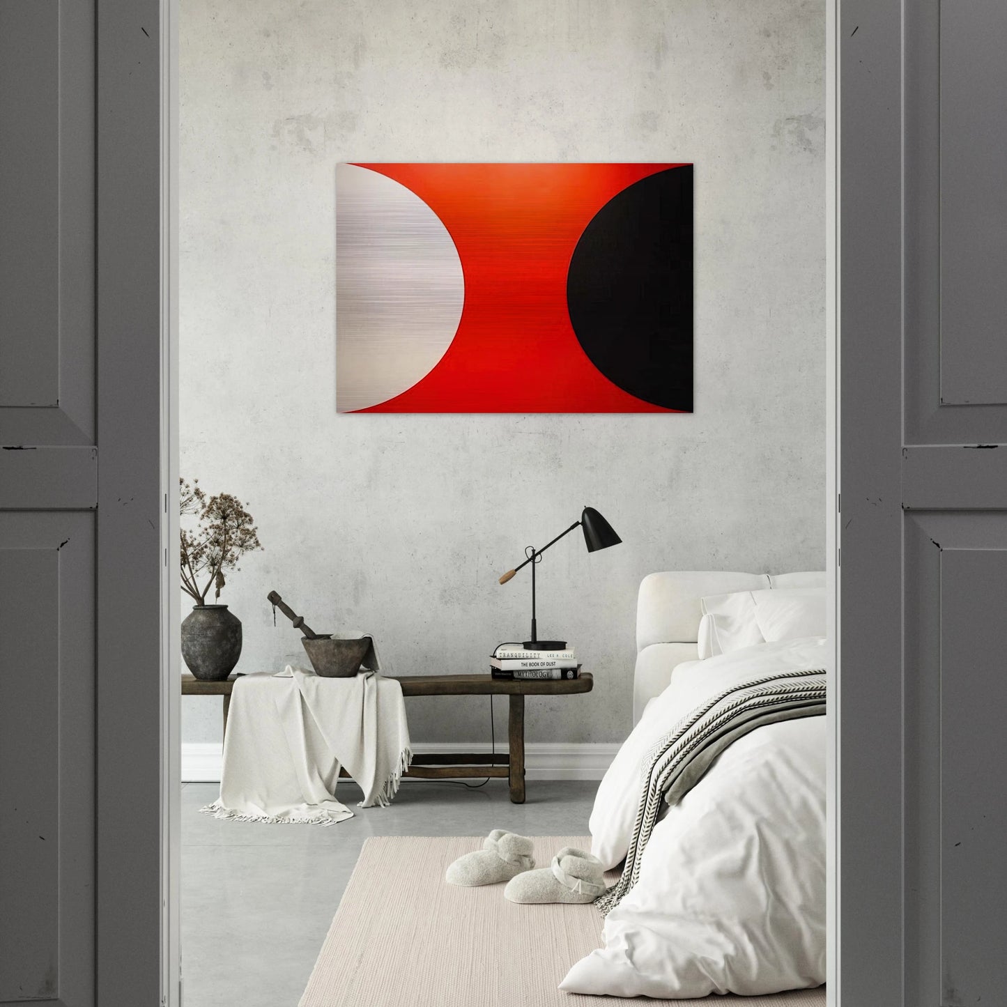 Omega IX - 1961 - Alexander Liberman Brushed Aluminum Print - 70x100 cm / 28x40 inches | Alexander Liberman Aluminum Print | Alexander Liberman Prints