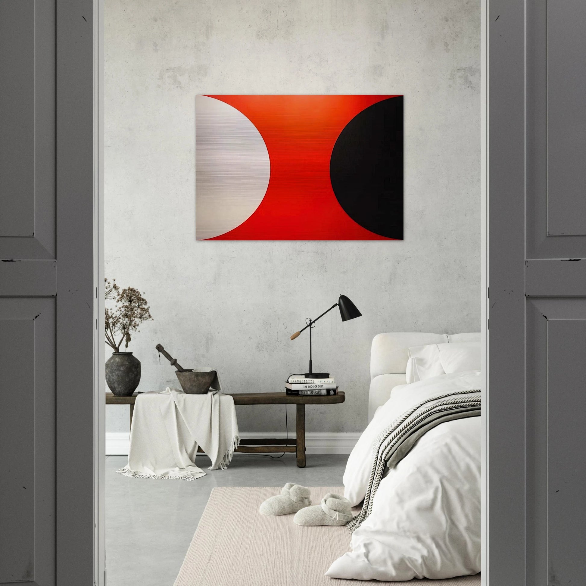 Omega IX - 1961 - Alexander Liberman Brushed Aluminum Print - 70x100 cm / 28x40 inches | Alexander Liberman Aluminum Print | Alexander Liberman Prints