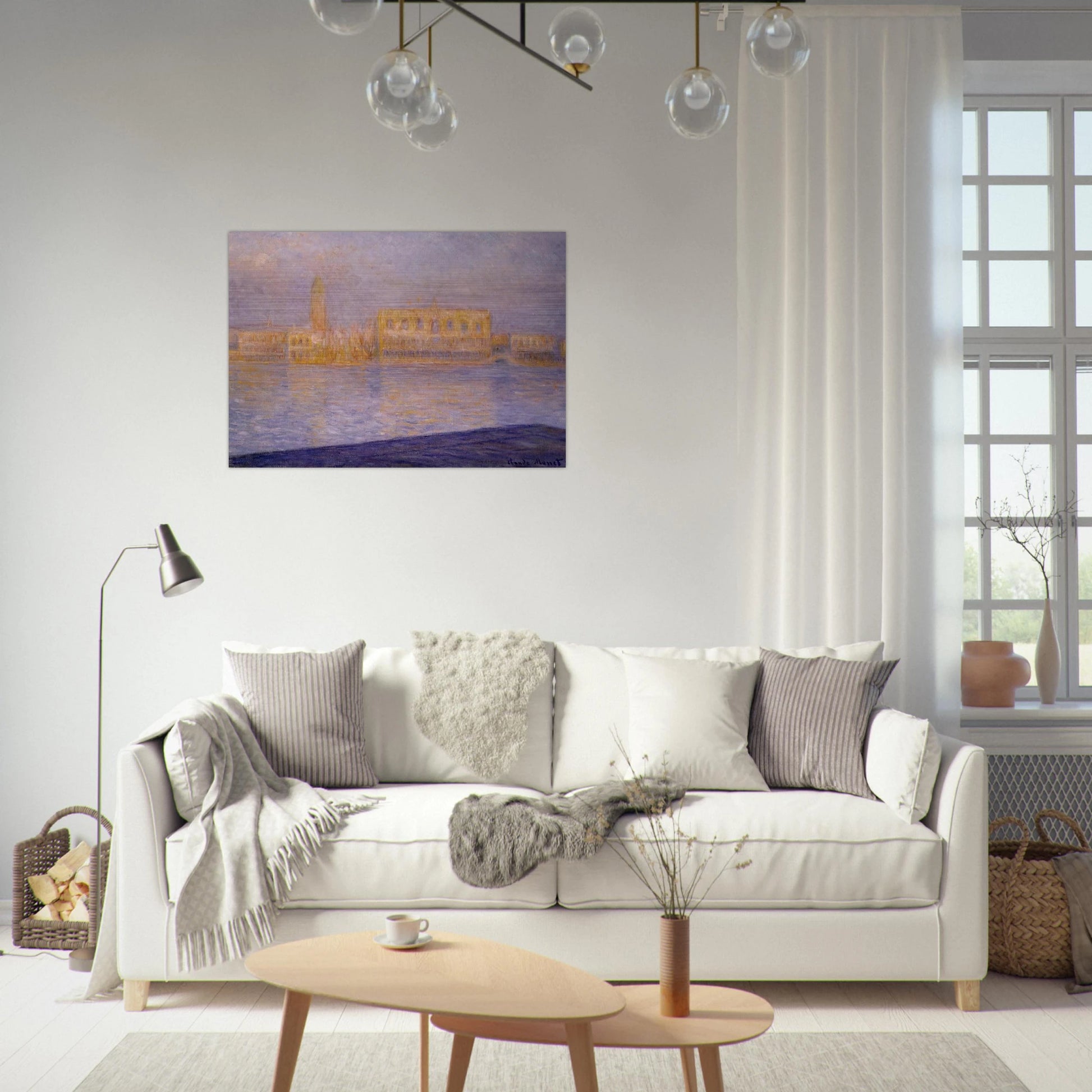 The Doges' Palace Seen from San Giorgio Maggiore 2 - claude monet Brushed Aluminum Print - 70x100 cm / 28x40 inches | claude monet Aluminum Print | claude monet Prints