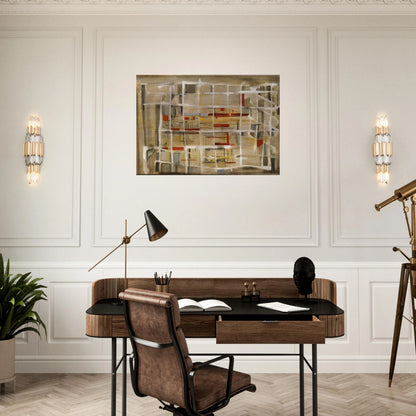 Interieur à la spirale - 1949 - Maria Helena Vieira da Silva Brushed Aluminum Print - 70x100 cm / 28x40 inches | Maria Helena Vieira da Silva Aluminum Print | Maria Helena Vieira da Silva Prints