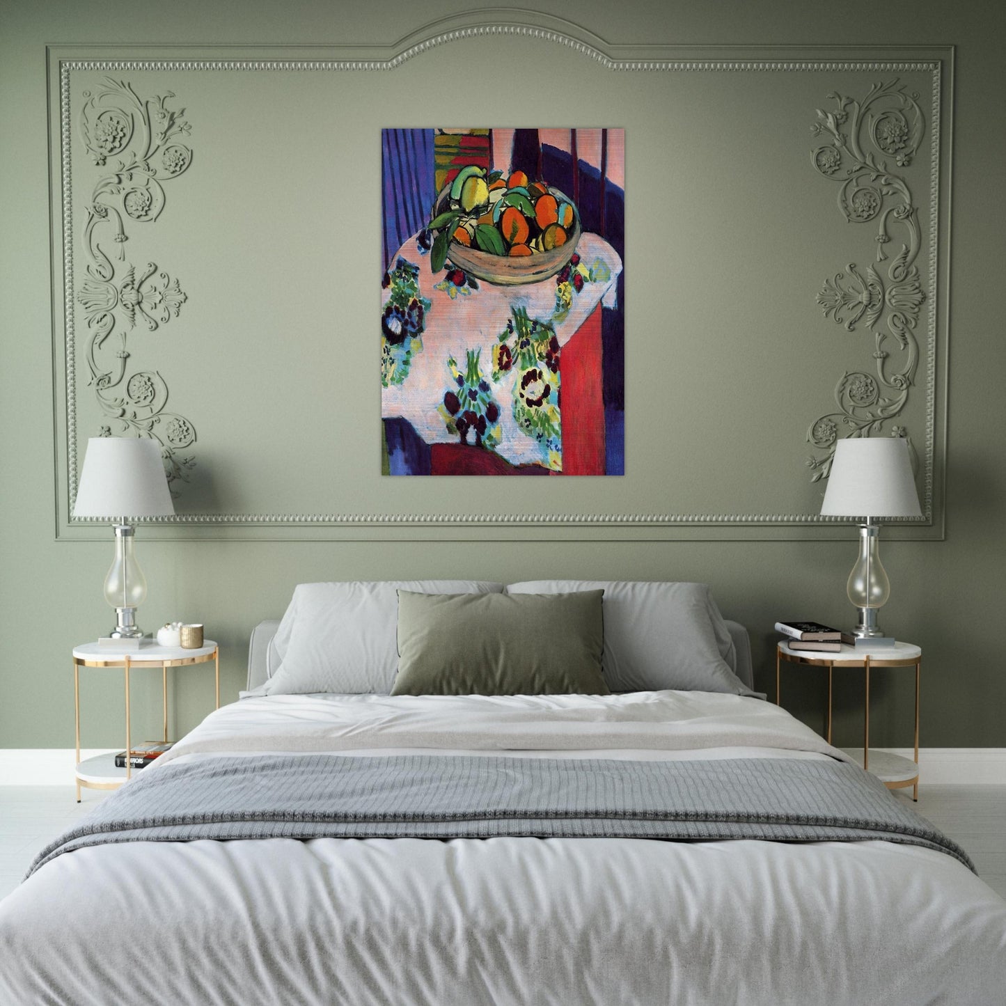 BASKET WITH ORANGES 1913 - Henri Matisse Brushed Aluminum Print - 70x100 cm / 28x40 inches | Henri Matisse Aluminum Print | Henri Matisse Prints