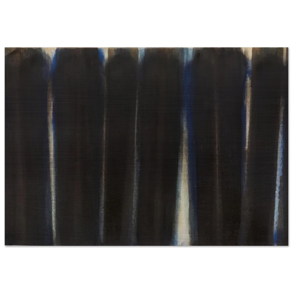 Burnt Umber and Ultramarine - 1973 - Yun Hyong-keun Brushed Aluminum Print - 70x100 cm / 28x40 inches | Yun Hyong-keun Aluminum Print | Yun Hyong-keun Prints
