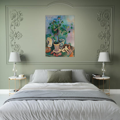 THE GERANIUM 1906 - Henri Matisse Brushed Aluminum Print - 70x100 cm / 28x40 inches | Henri Matisse Aluminum Print | Henri Matisse Prints