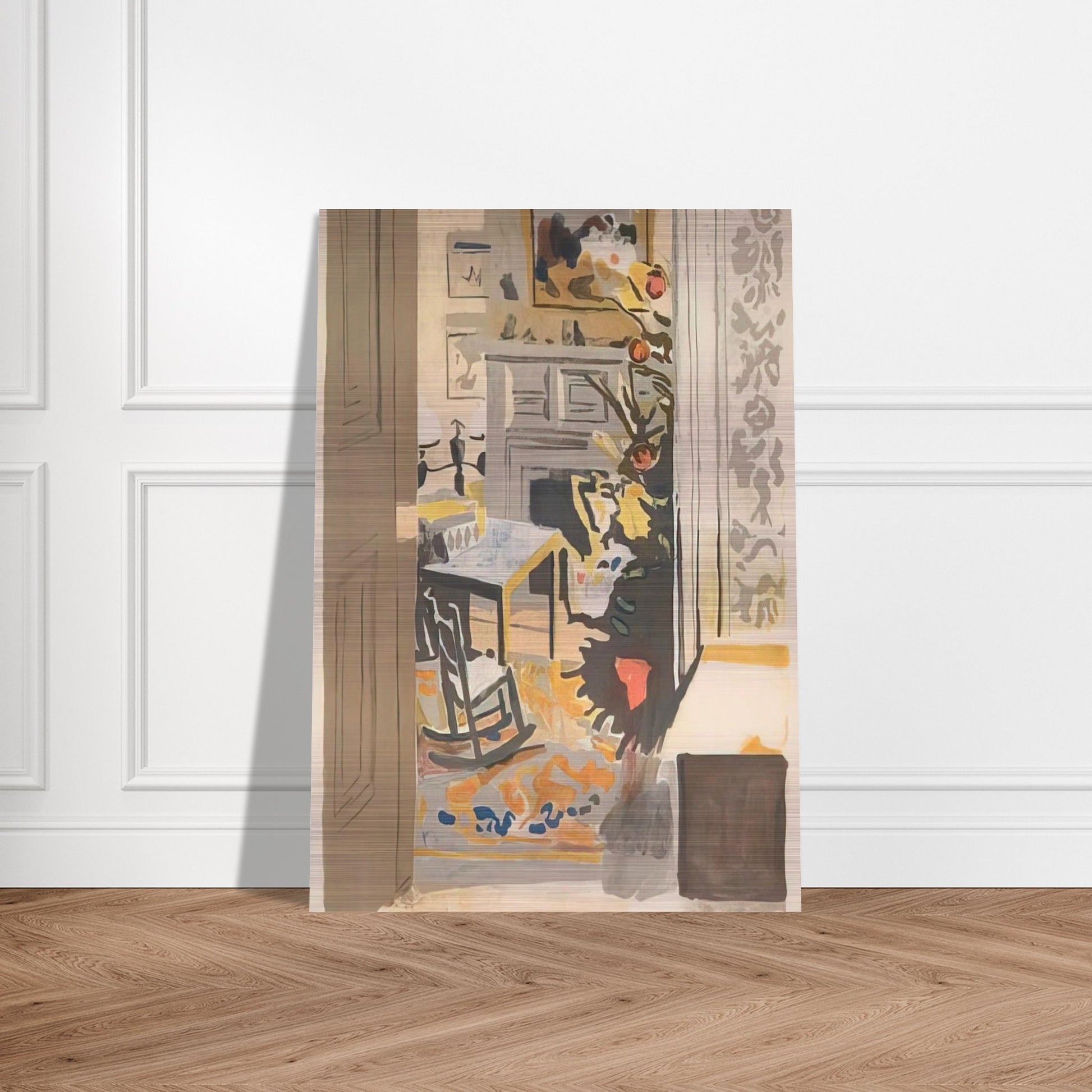THE CHRISTMAS TREE 1971 - Fairfield Porter Brushed Aluminum Print - 70x100 cm / 28x40 inches | Fairfield Porter Aluminum Print | Fairfield Porter Prints