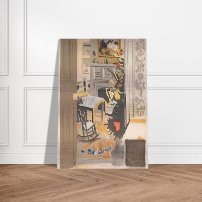 THE CHRISTMAS TREE 1971 - Fairfield Porter Brushed Aluminum Print - 70x100 cm / 28x40 inches | Fairfield Porter Aluminum Print | Fairfield Porter Prints