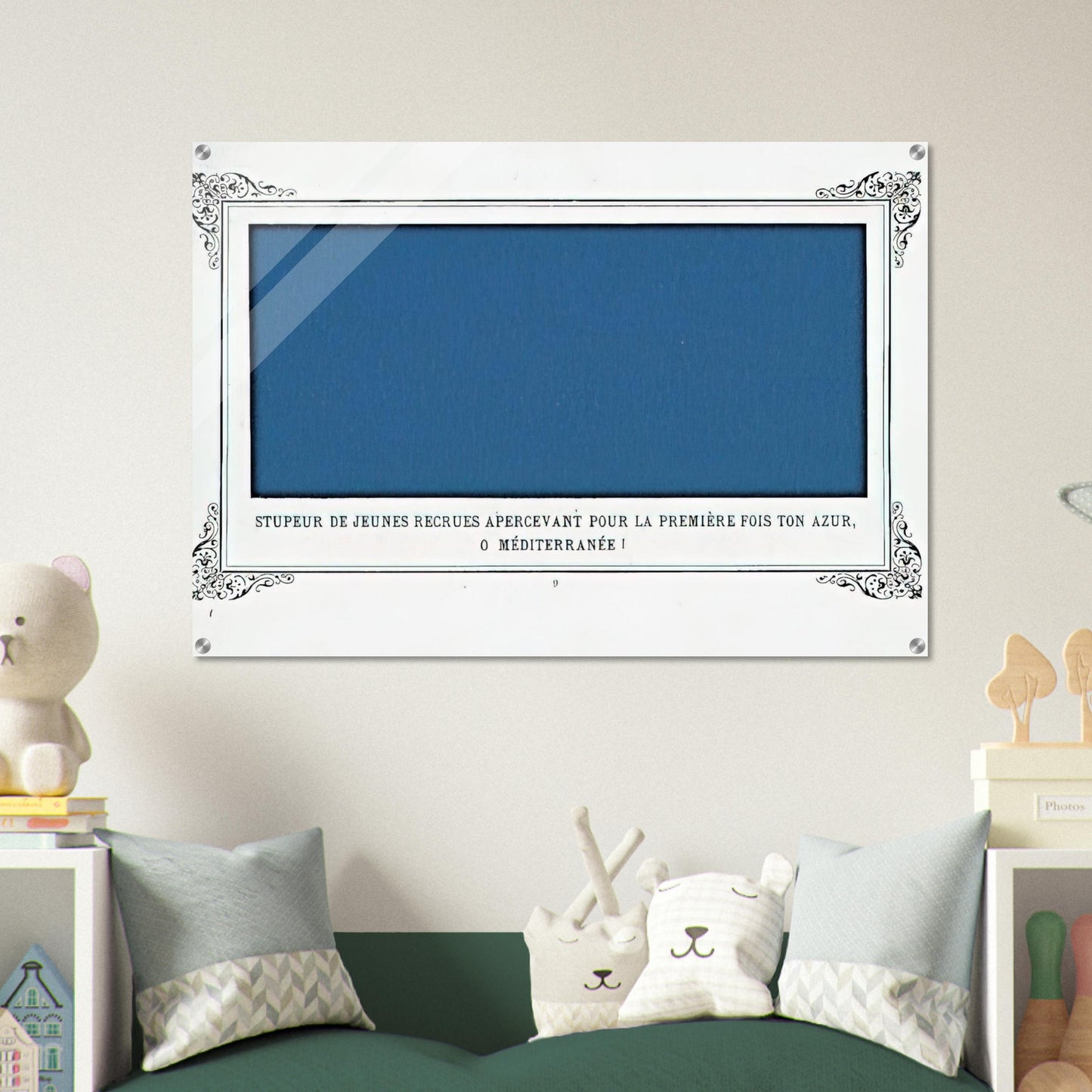 The Awe of Navy Recruits Seeing for the First Time Your Blue, O Mediterranean Sea! - Alphonse Allais Acrylic Print - 70x100 cm / 28x40″ inches