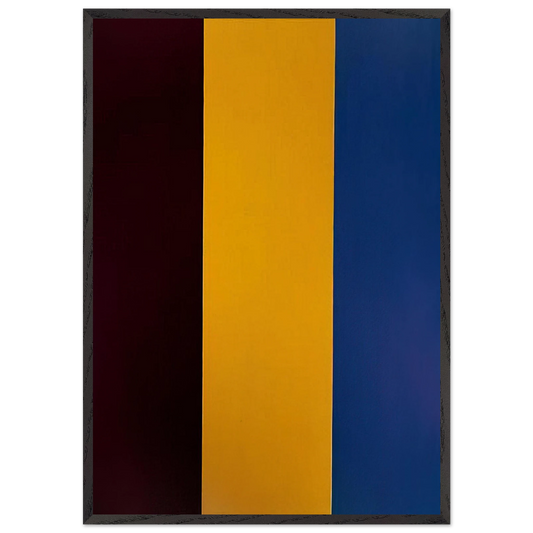 Red Yellow Blue - 1974 - Brice Marden 70x100 cm / 28x40 inches Framed Art Print – Black Wooden Frame