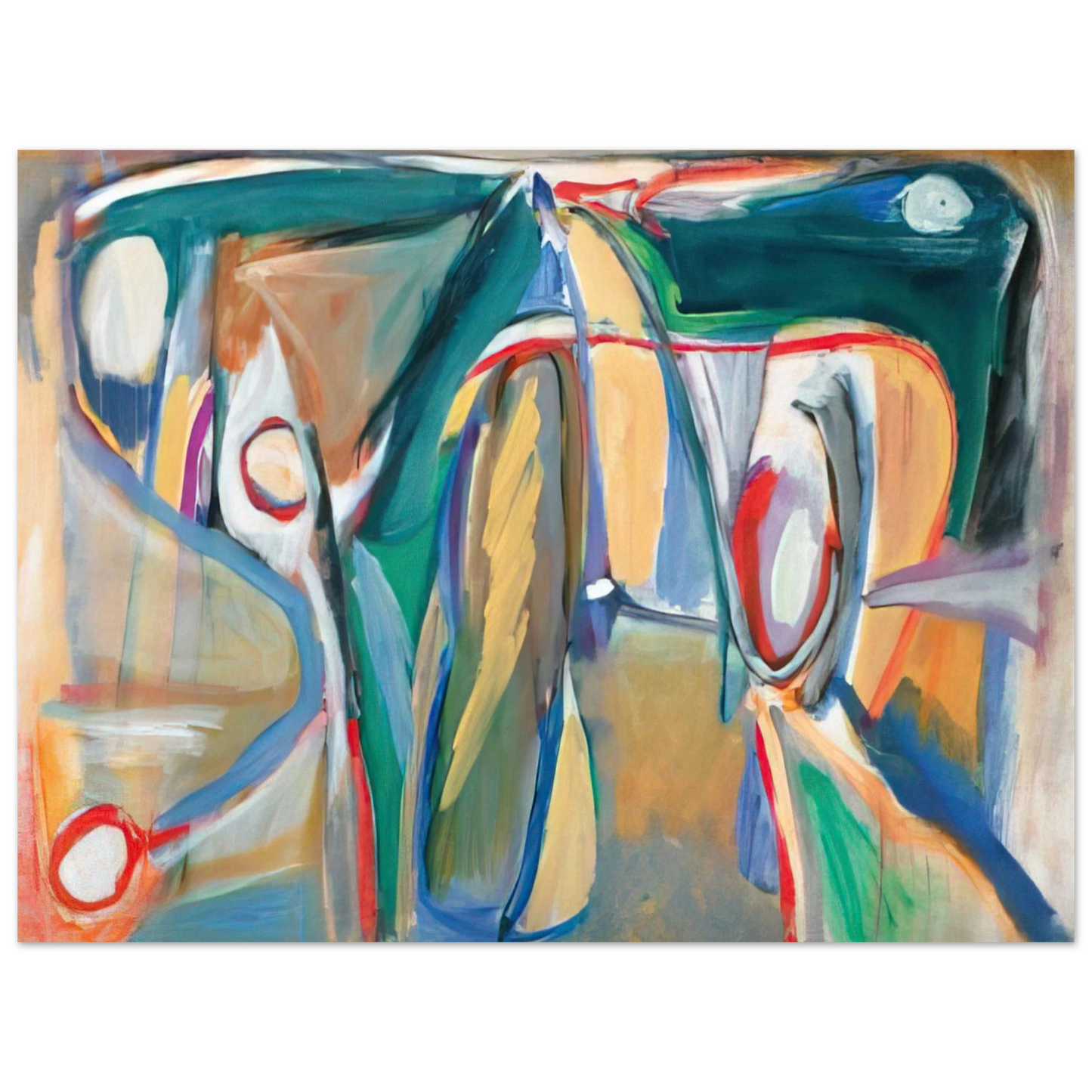 Bram van Velde - Sans titre Paris, rue GÃƒÂ®t-le-Coeur - 1962  75x100 cm / 30x40inches Fine Art Poster