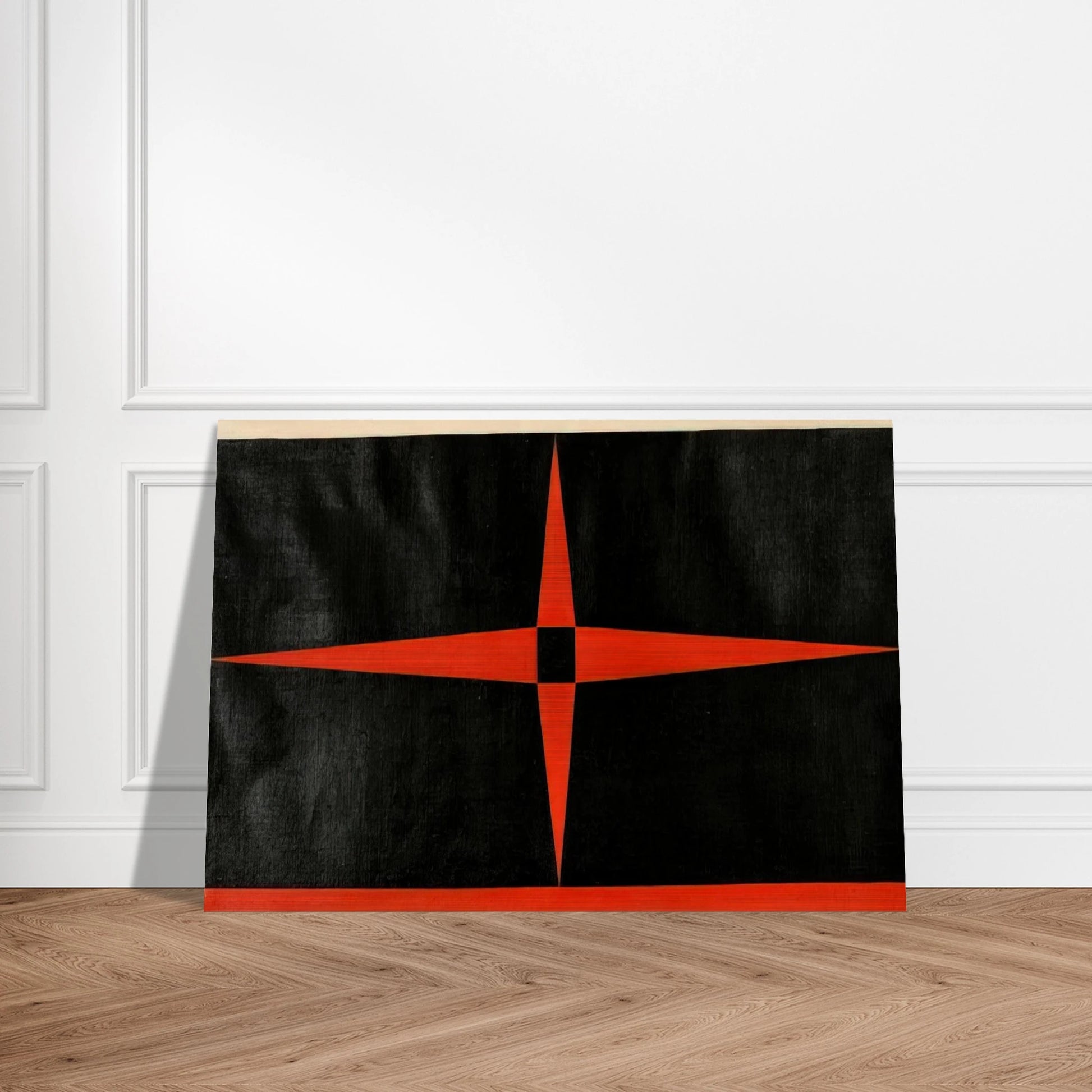 Red Star - 1949 - Carmen Herrera Brushed Aluminum Print - 70x100 cm / 28x40 inches | Carmen Herrera Aluminum Print | Carmen Herrera Prints