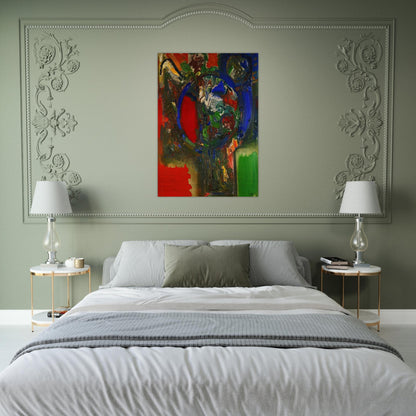 The Bouquet - Hans Hofmann Brushed Aluminum Print - 70x100 cm / 28x40 inches | Hans Hofmann Aluminum Print | Hans Hofmann Prints