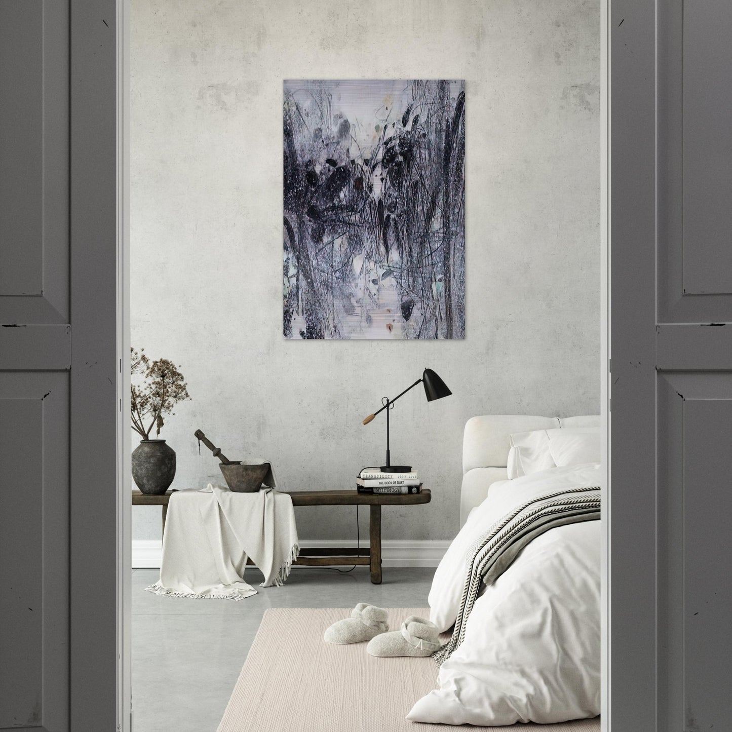 EVOCATION BLEUE 1989 - Chu teh Chun Brushed Aluminum Print - 70x100 cm / 28x40 inches | Chu teh Chun Aluminum Print | Chu teh Chun Prints