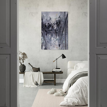 EVOCATION BLEUE 1989 - Chu teh Chun Brushed Aluminum Print - 70x100 cm / 28x40 inches | Chu teh Chun Aluminum Print | Chu teh Chun Prints