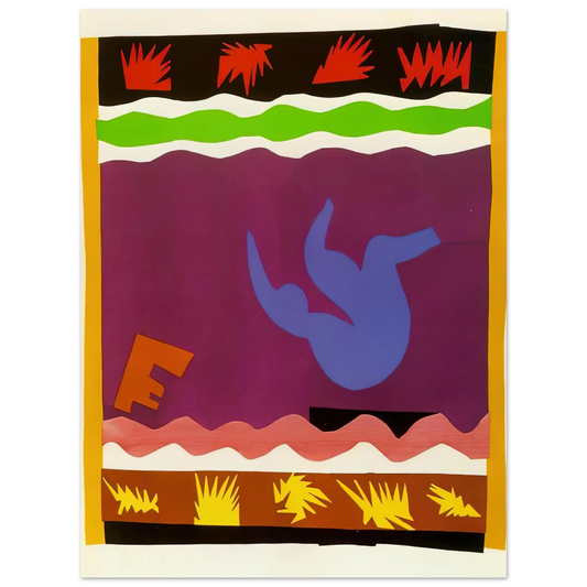 Henri Matisse - THE TOBOGGAN 1943  75x100 cm / 30x40inches Fine Art Poster