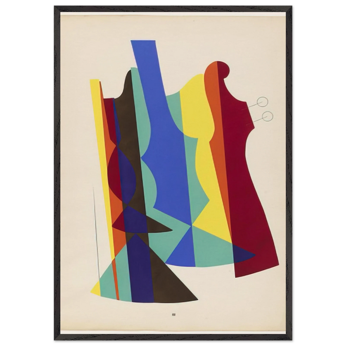 ORCHESTRA FROM THE PORTFOLIO REVOLVING DOORS 1926 - Man Ray 70x100 cm / 28x40 inches Framed Art Print – Black Wooden Frame