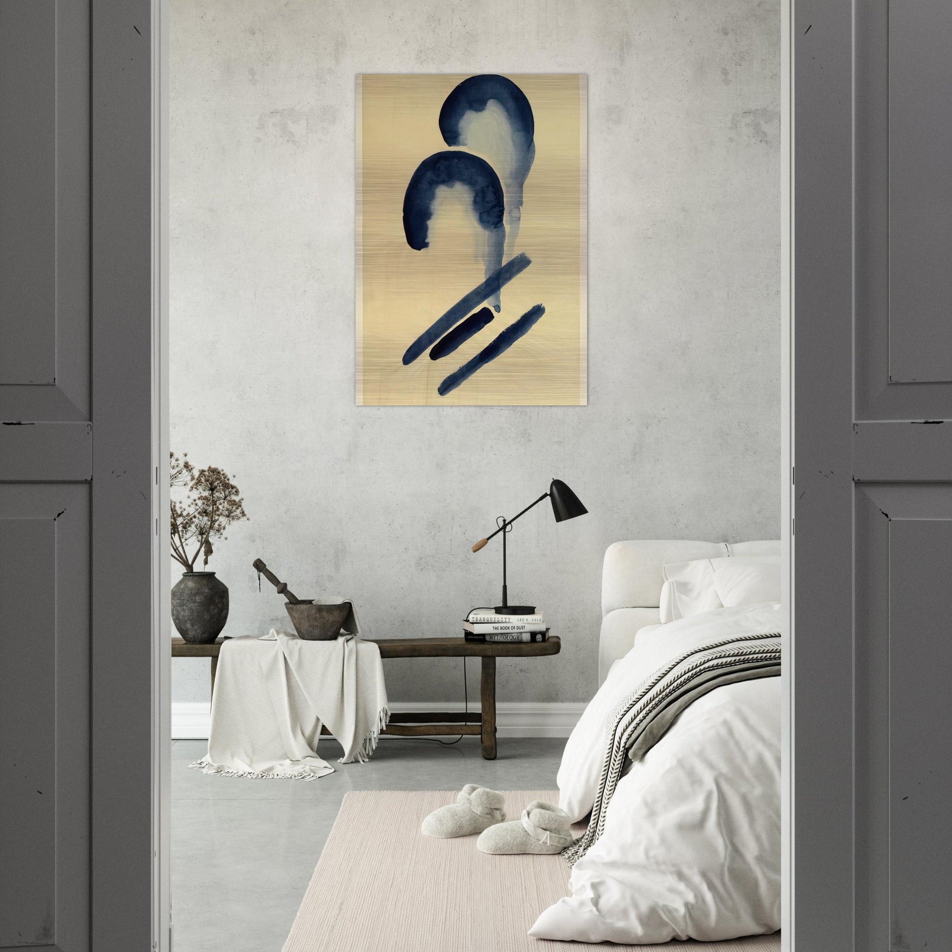 Blue-04 - Georgia O'Keeffe Brushed Aluminum Print - 70x100 cm / 28x40 inches | Georgia O'Keeffe Aluminum Print | Georgia O'Keeffe Prints