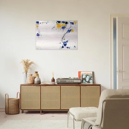 Foot Print - Sam Francis Brushed Aluminum Print - 70x100 cm / 28x40 inches | Sam Francis Aluminum Print | Sam Francis Prints