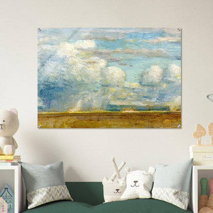 Clouds also known as Rain Clouds over Oregon Desert - Childe Hassam Acrylic Print - 70x100 cm / 28x40″ inches