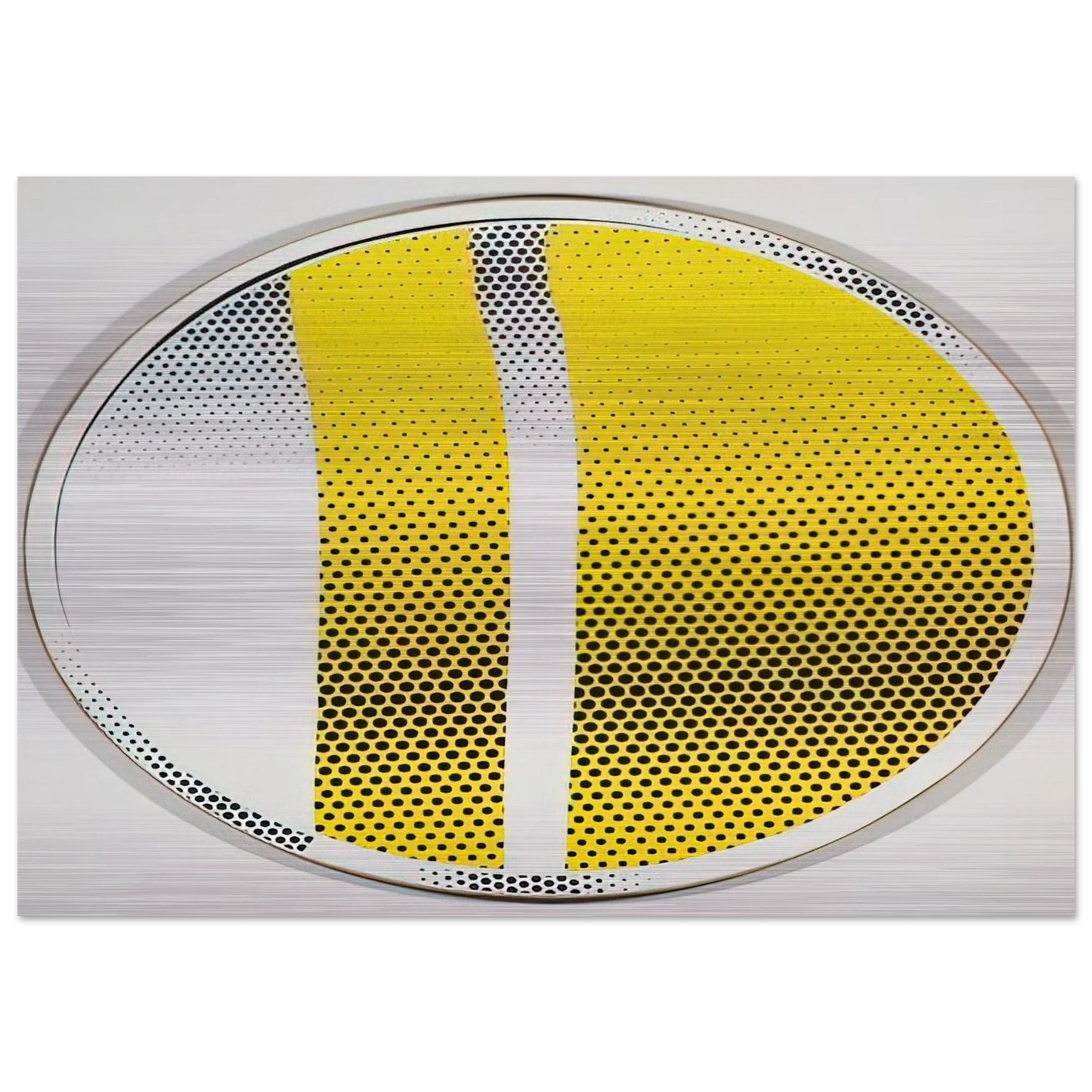 MIRROR 4 1970 3 - Roy Lichtenstein Brushed Aluminum Print - 70x100 cm / 28x40 inches | Roy Lichtenstein Aluminum Print | Roy Lichtenstein Prints