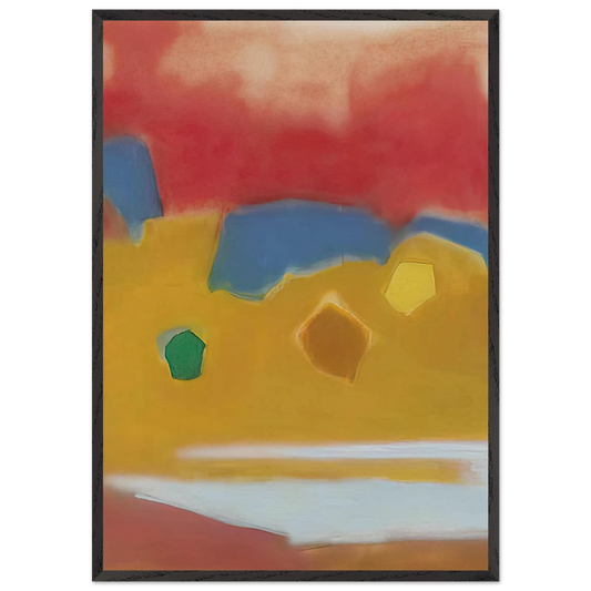 ZARZUELA 1982 - Esteban Vicente 70x100 cm / 28x40 inches Framed Art Print – Black Wooden Frame
