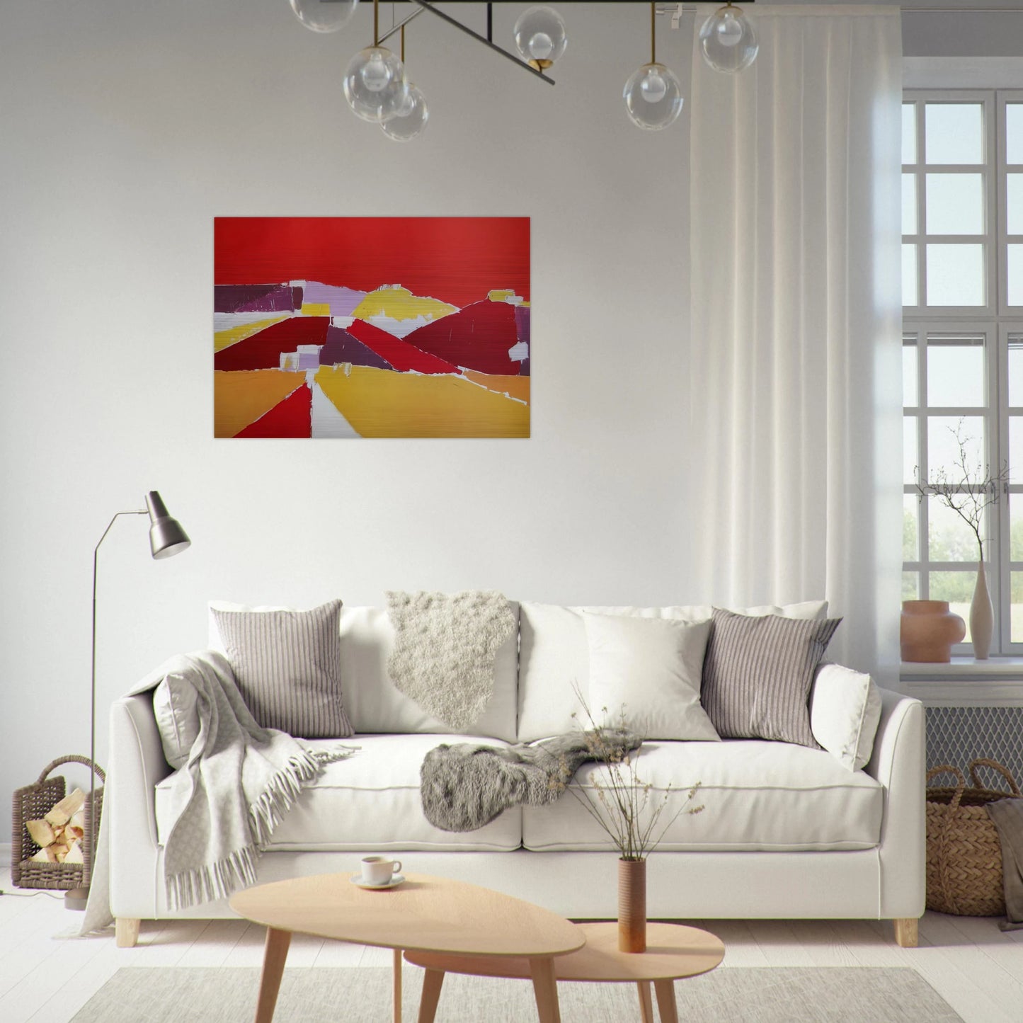 Agrigente - 1953 - Nicolas de Stael Brushed Aluminum Print - 70x100 cm / 28x40 inches | Nicolas de Stael Aluminum Print | Nicolas de Stael Prints
