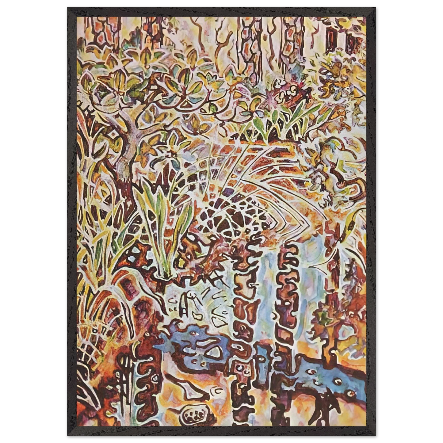 Walter Inglis Anderson - Walter Anderson Wall art - 21x29.7 cm / 8x12" - Premium Wooden Framed Poster With Fine Art Paper-canvas - Wood frame
